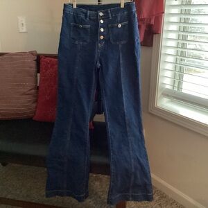 vintage late 80 jeans high waist wide legs